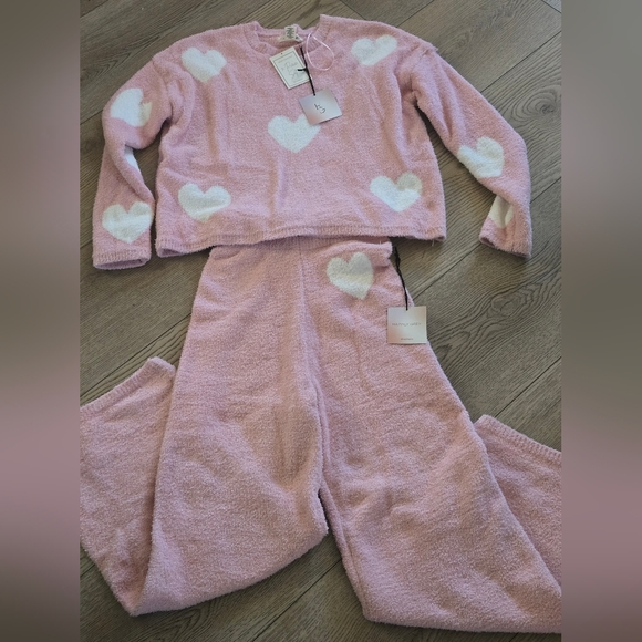 Happily Grey Other - Women's Pink Heart Set